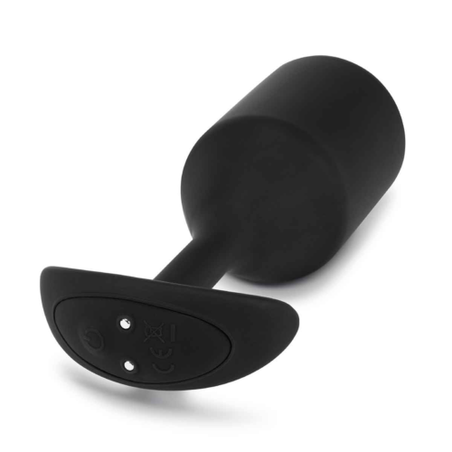 Черная вибропробка для ношения Vibrating Snug Plug 5 - 16,5 см. - 2