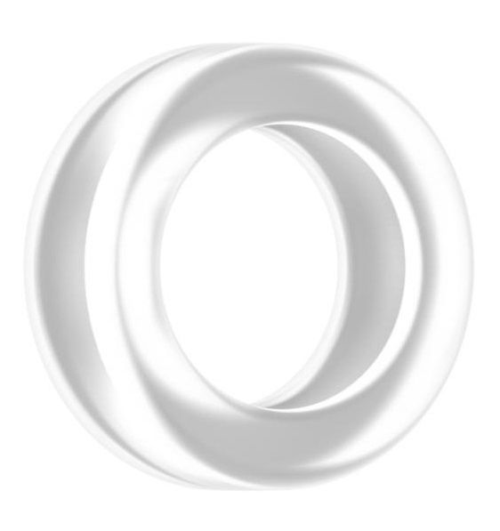 Прозрачное эрекционное кольцо Cockring No.39 - 0