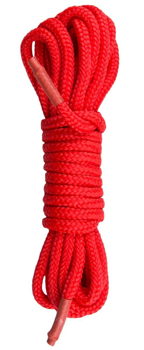 Красная веревка для связывания Nylon Rope - 5 м. - 0