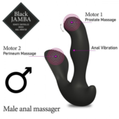 Универсальный анальный массажер Black Jamba Anal Vibrator - 12 см. - 1