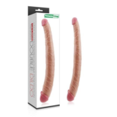 Телесный двусторонний фаллоимитатор 14 King Size Realistic Ladykiller Tapered Double Penetration - 35,5 см. - 1