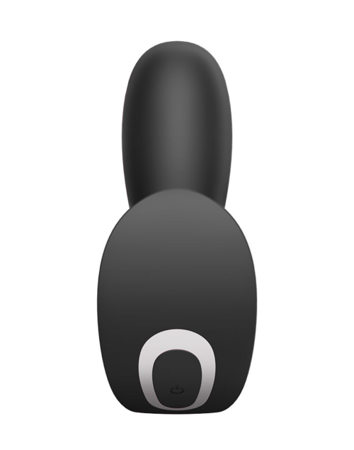 Черный анально-вагинальный вибромассажер Top Secret+ - 4