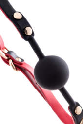 Черно-красный бондажный набор Bow-tie - 15