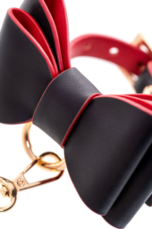 Черно-красный бондажный набор Bow-tie - 17