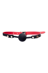 Черно-красный бондажный набор Bow-tie - 8