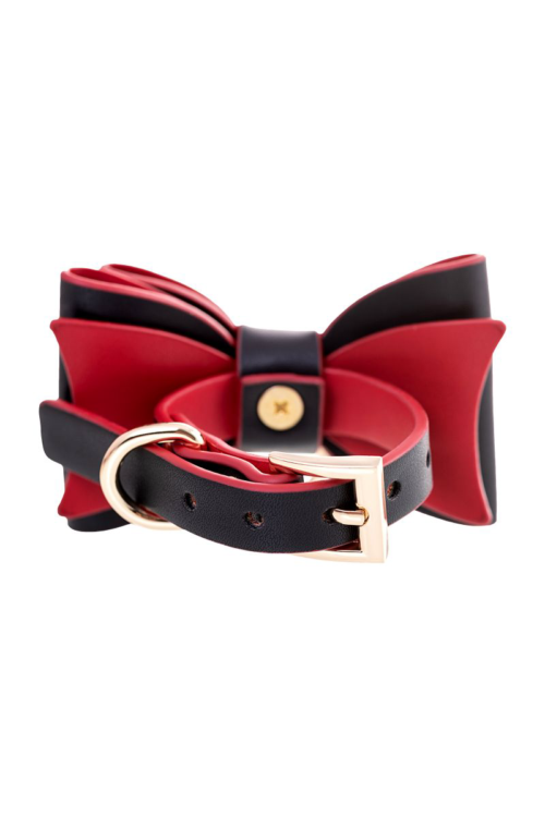 Черно-красный бондажный набор Bow-tie - 10