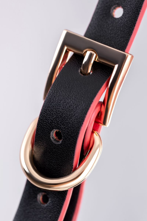 Черно-красный бондажный набор Bow-tie - 16