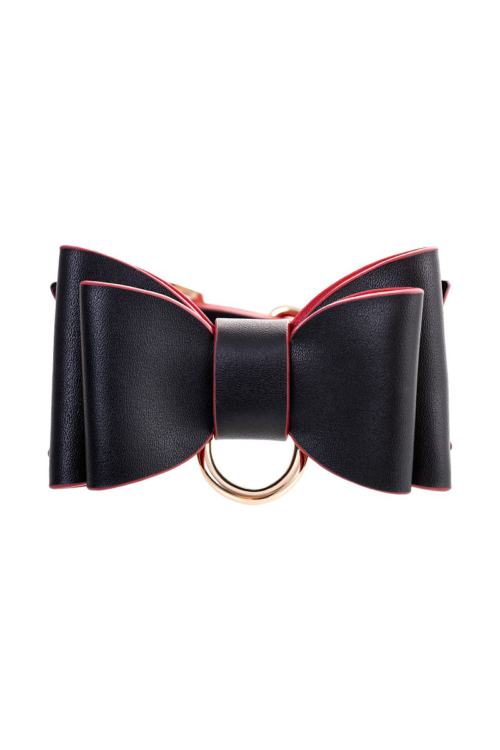 Черно-красный бондажный набор Bow-tie - 9