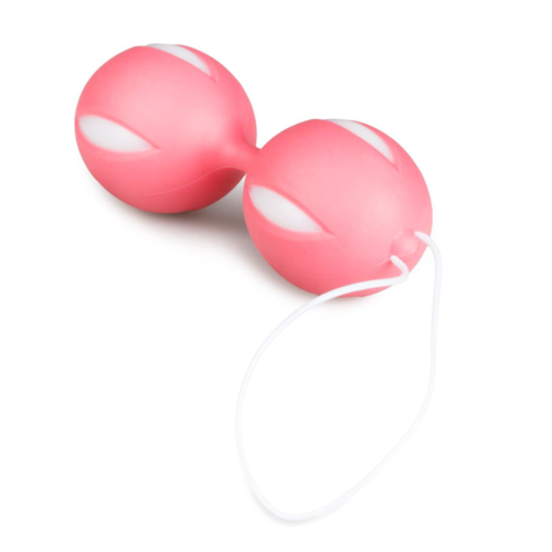 Розовые вагинальные шарики Wiggle Duo - 2