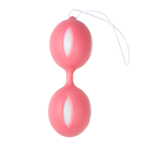 Розовые вагинальные шарики Wiggle Duo - 0