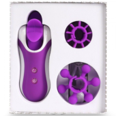 Фиолетовый оросимулятор Clitella со сменными насадками для вращения - 4