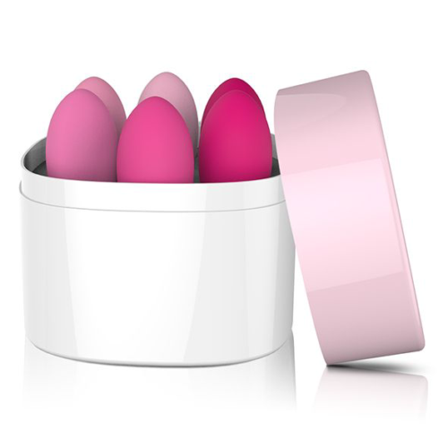 Набор из 6 розовых вагинальных шариков FemmeFit Pelvic Muscle Training Set - 0