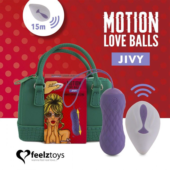 Фиолетовые вагинальные шарики Remote Controlled Motion Love Balls Jivy - 3
