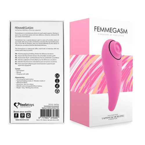 Розовый клиторальный вибромассажер FemmeGasm - 2