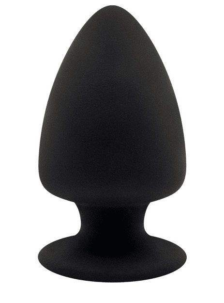 Черная анальная втулка Premium Silicone Plug XS - 8 см. - 0