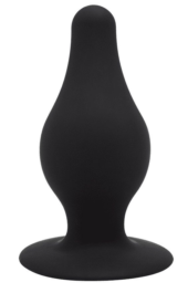 Черная средняя анальная пробка SileXD - 9,3 см. - 0