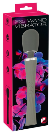 Серый жезловый вибратор Super Strong Wand Vibrator - 7