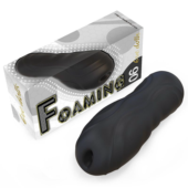 Чёрный мастурбатор Foaming Eve Dolls - 1