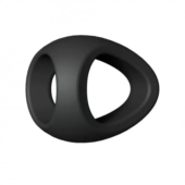 Черное фигурное эрекционное кольцо Flux Ring - 1