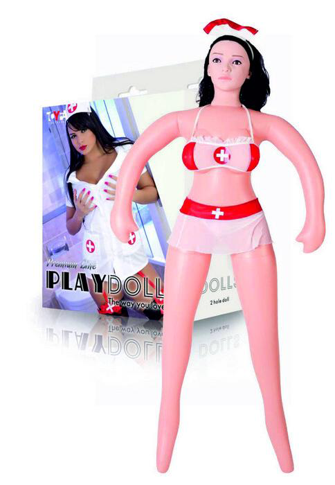 Надувная кукла-медсестра с реалистичной головой - 0