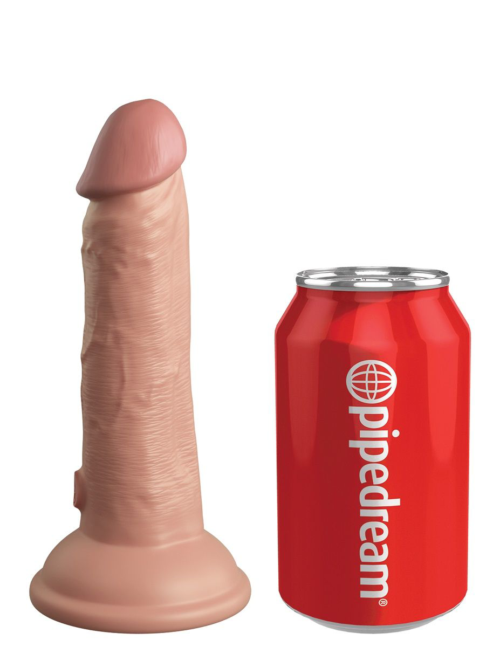 Телесный фаллоимитатор 6 Silicone Dual Density Cock - 17 см. - 2