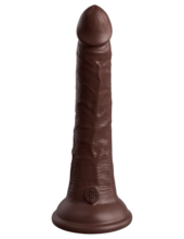 Коричневый фаллоимитатор 7 Silicone Dual Density Cock - 21 см. - 0