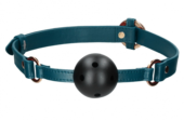 Кляп-шар на зеленых ремешках Breathable Ball Gag - 1