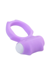 Фиолетовое виброкольцо на пенис Zort - 3