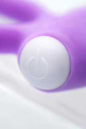 Фиолетовое виброкольцо на пенис Zort - 8