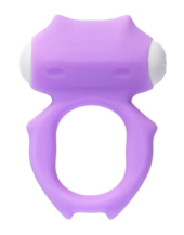 Фиолетовое виброкольцо на пенис Zort - 0