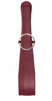 Бордовая шлепалка Belt Flogger - 54 см. - 0