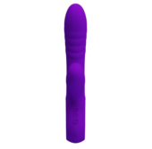 Фиолетовый вибратор Jersey с вакуумной стимуляцией - 21,8 см. - 1