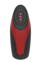 Черно-красный вибромастурбатор с подогревом Heating Suck Machine - 1