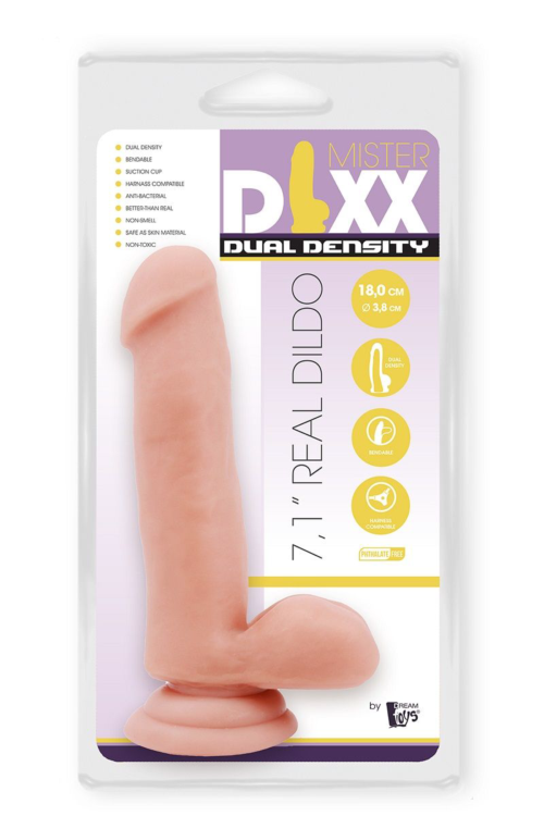 Телесный фаллоимитатор-реалистик Dual Density Dildo - 18 см. - 3