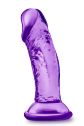 Фиолетовый фаллоимитатор на присоске SWEET N SMALL 4INCH DILDO - 11,4 см. - 0
