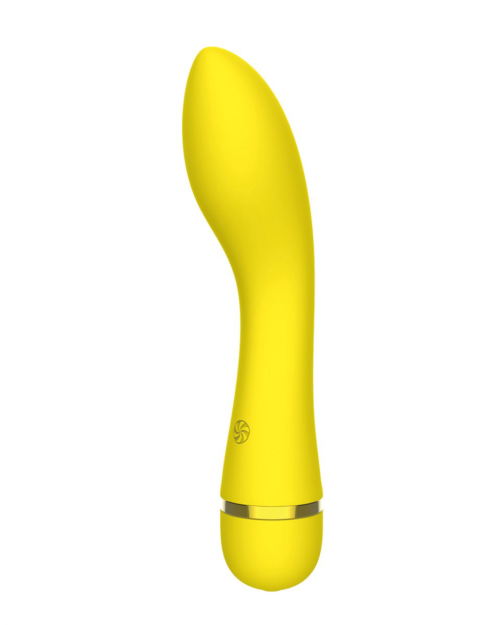 Желтый перезаряжаемый вибратор Whaley - 16,8 см. - 0