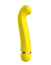 Желтый перезаряжаемый вибратор Raffi - 17,1 см. - 1
