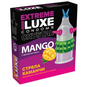 Стимулирующий презерватив Стрела команчи с ароматом ванили - 1 шт.