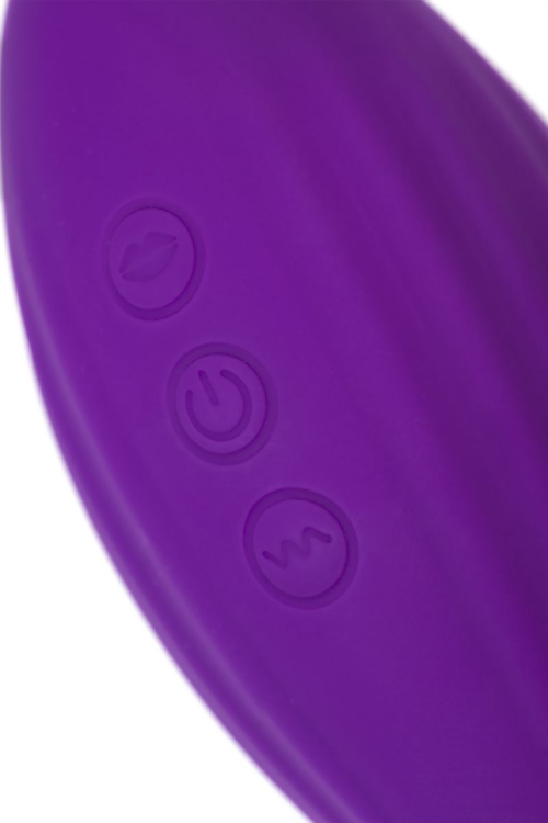 Фиолетовый вакуумный стимулятор клитора Ginny с виброяйцом - 11