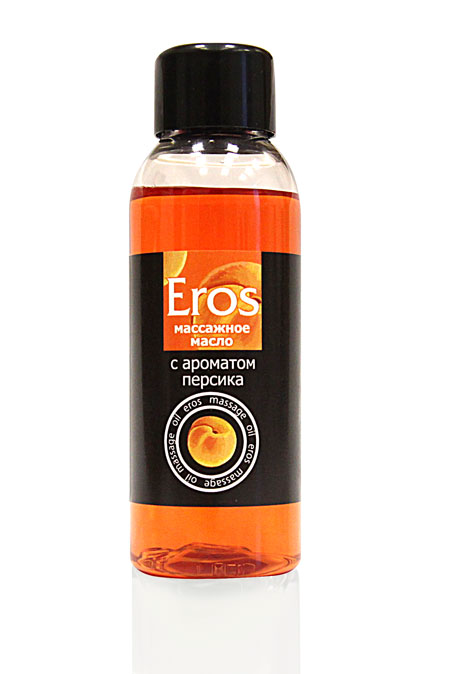 Массажное масло Eros exotic с ароматом персика - 50 мл. - 0