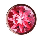 Пробка цвета розового золота с малиновым кристаллом Diamond Ruby Shine L - 8,3 см. - 2