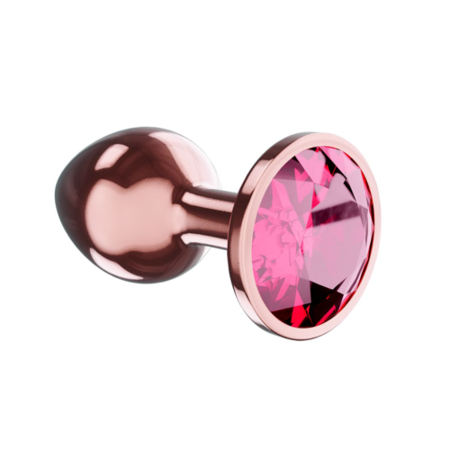 Пробка цвета розового золота с малиновым кристаллом Diamond Ruby Shine L - 8,3 см. - 1