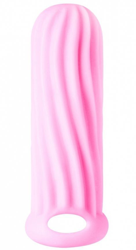 Розовый фаллоудлинитель Homme Wide - 13 см. - 0