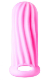 Розовый фаллоудлинитель Homme Wide - 11 см. - 0