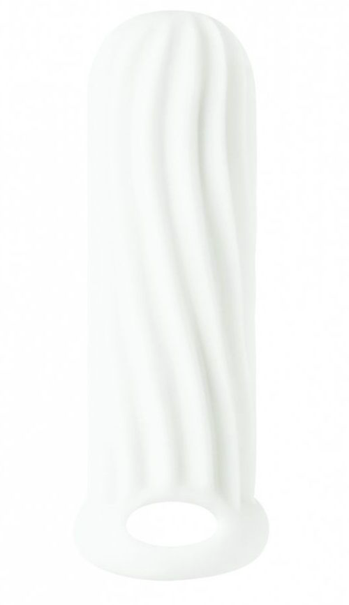 Белый фаллоудлинитель Homme Wide - 13 см. - 0