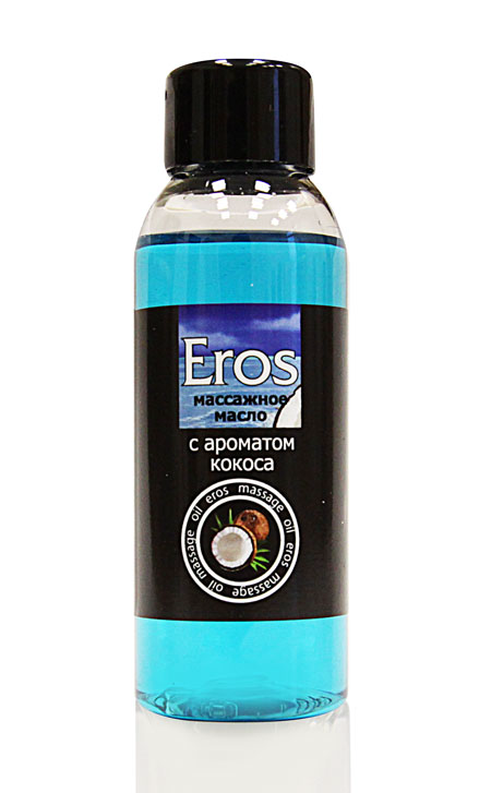 Массажное масло Eros tropic с ароматом кокоса - 50 мл. - 0