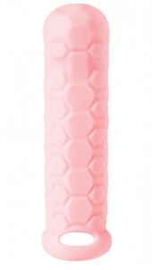 Розовый фаллоудлинитель Homme Long - 15,5 см. - 0