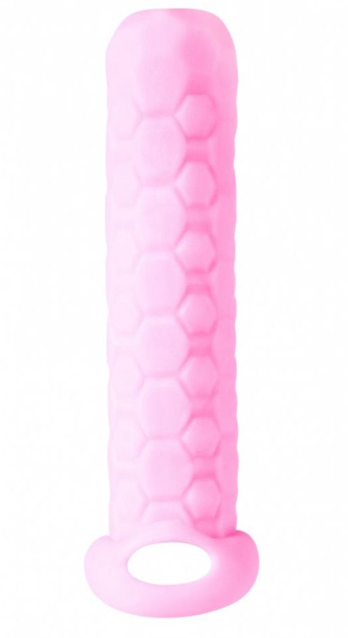 Розовый фаллоудлинитель Homme Long - 13,5 см. - 0