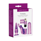 Фиолетовый вибронабор Foreplay Couples Kit - 1