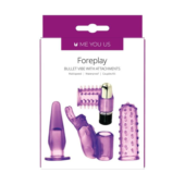 Фиолетовый вибронабор Foreplay Couples Kit - 3